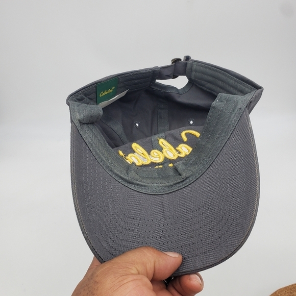 Cabela's Hat Club Baseball Cap Adult Gray Yellow Hunting Fishing Outdoors Hunt - Picture 4 of 7